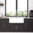 White Farmhouse Sink - 33 Inch White Kitchen Sink Ceramic Arch Edge Apron Front Single Bowl Farm Kitchen Sinks