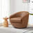 Aunna Faux Leather Swivel Barrel Chair-107097249