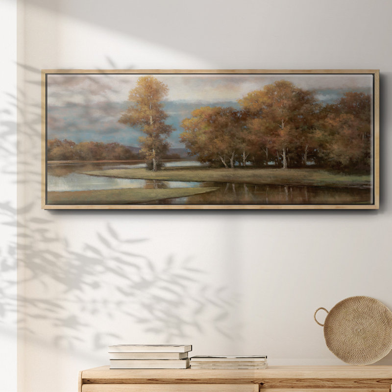 Winding River II- Framed Canvas