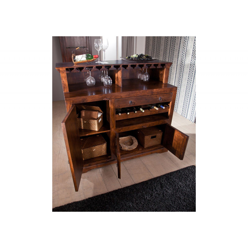Oxford 140cm Solid Wood Wine Bar