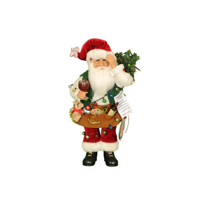 Figurine père noël éclairée miel-do po