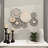 Black Dakota Fields Metal Handmade Plate Wall Decor with Intricate Pattern