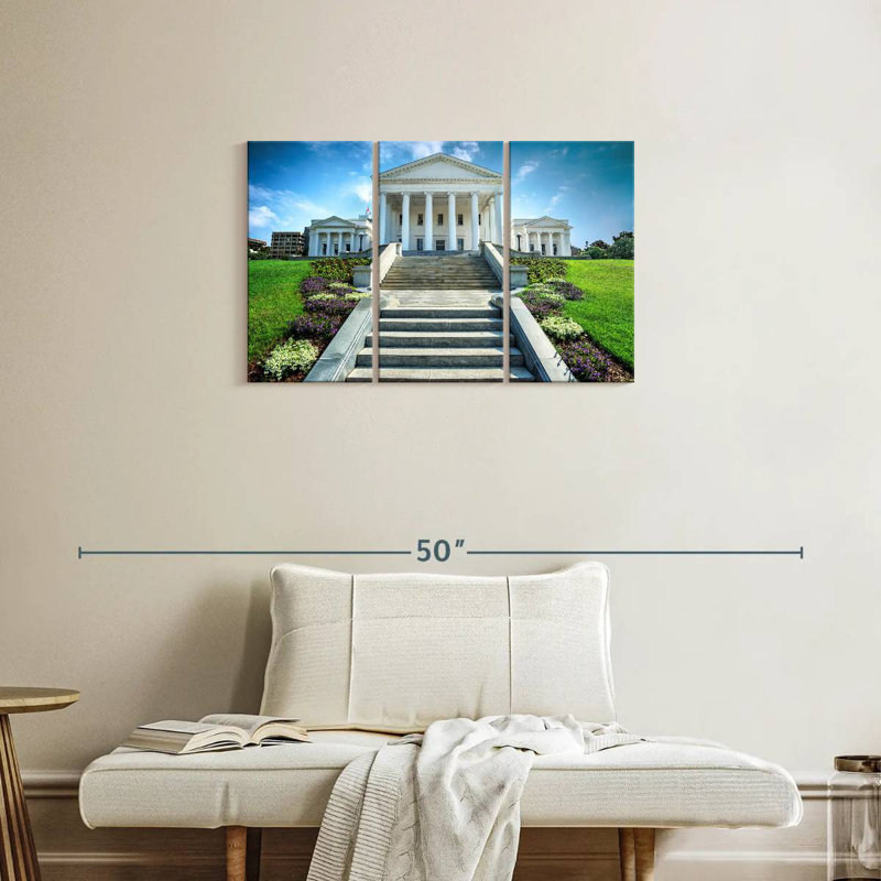 Virginia State Capitol Exterior, 20" H x 33" W