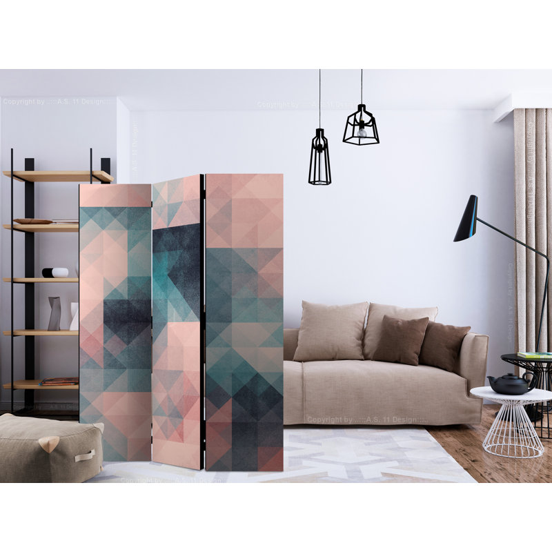 135cm W x 172cm H 3 - Panel Wood Folding Room Divider