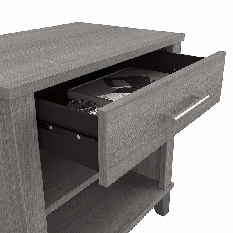 Katia 23.66'' W Nightstand, Platinum Gray