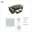 Ormiston 8 Seater Dining Set with Cushions-1308831714