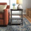 Solid Wood Tray Top End Table