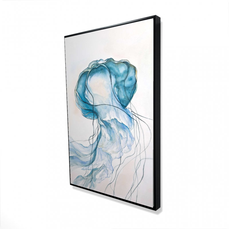 Reproduction de méduse sur toile