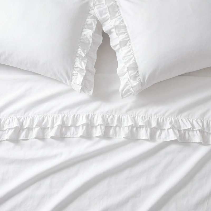 Bax Percale Sheet Set, King Sheet Set + Fitted Sheet + 2 Pillowcases