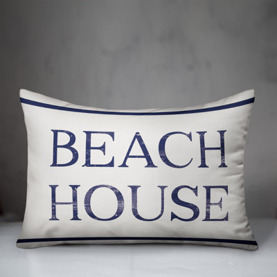  Beach House Outdoor Rectangular Pillow Cover & Insert