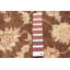 Tapis brun foncé en laine noué à la main de conception unique 4 pi x 5 pi 9 po Yvet