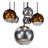 Metro Fusion 6 - Light Black Cluster Pendant