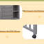 Lit superposé simple au-dessus de double en bois avec six tiroirs et tablettes flexibles, lit inférieur avec roulettes-1775324445