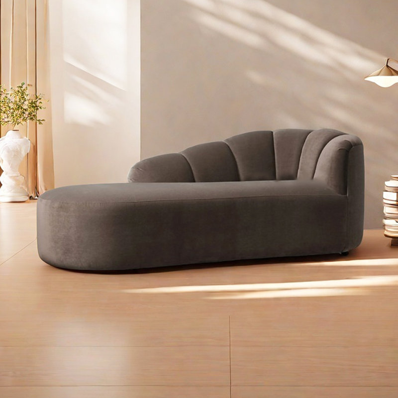Méridiennes en flanelle Elegant Minimalist, Orienté à droite