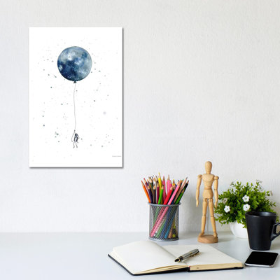 Moon Balloon by Rachel Nieman - Painting on Canvas