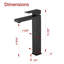 Robinet de lavabo vasque Sumerain, robinet de salle de bain haut monotrou à poignée simple, robinet de meuble-lavabo en acier inoxydable 304-112231921