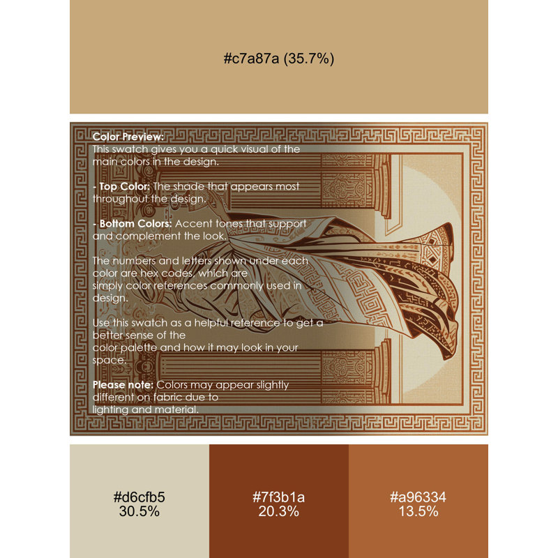 Tapis oriental traditionnel brun / beige lavable à la machine Glendale, 3 x 5