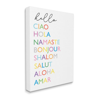 Hello Greetings - Art textuel