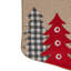 Chaussette de Noël 19 "en toile de jute" Happy Holiday "
