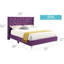 Charmant lit double mauve transitionnel-1421853441
