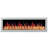 Litedeer Homes Latitude II ZEF68X 68" Smart Electric Fireplace | Ultra-Slim Wall Mounted & Recessed White Frame | HD Multi-Flame, Breathing Logs with Crushed Ice Rocks Decor, App Control