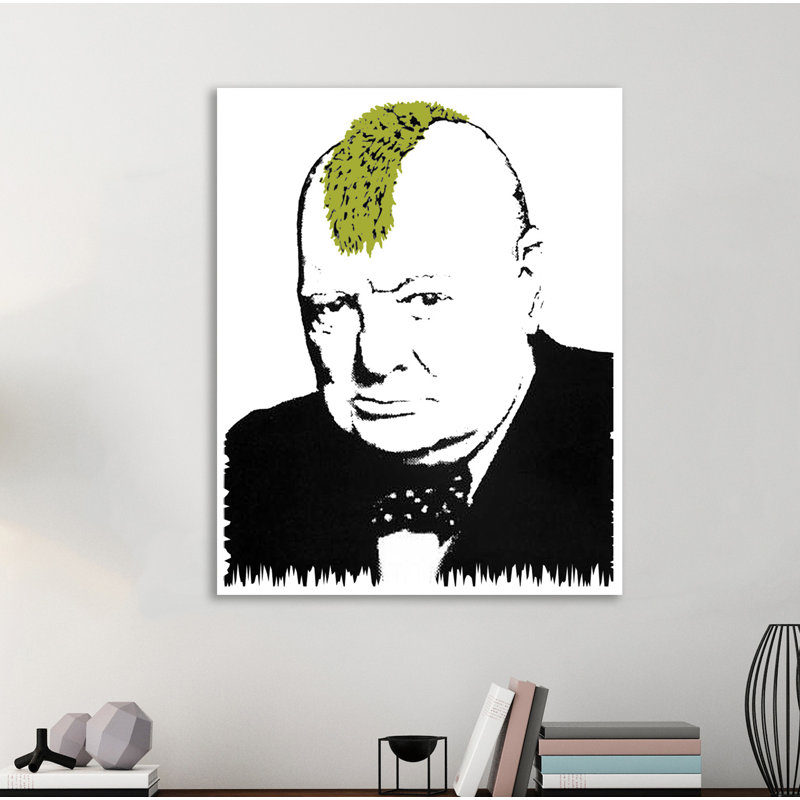 Churchill Turf War by Banksy - Wrapped Canvas Print, 51 cm H x 41 cm W x 4 cm D