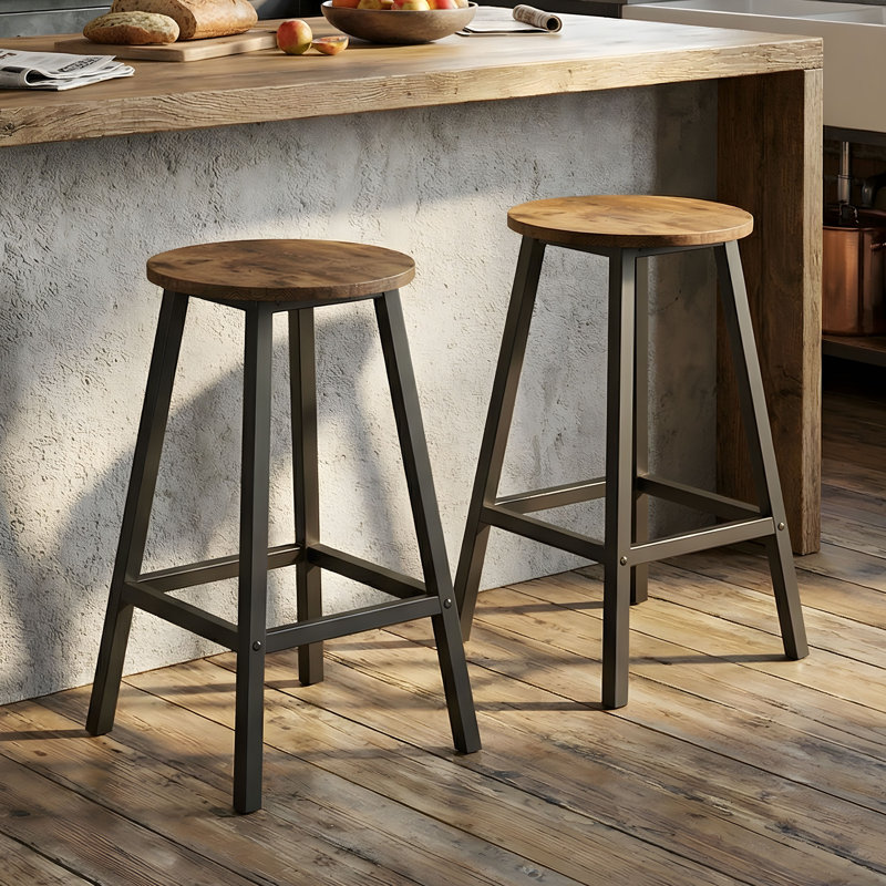 Counter Stool with Metal Frame