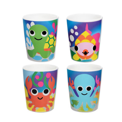 Ocean 6oz. Melamine Drinking Glass Set
