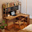 Bureau en L en bois massif Burlywood, bureau-118343187-118343189