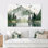 «Winter Woodland Forest Landscape - Winter Forest Large Wall Art, ensemble»