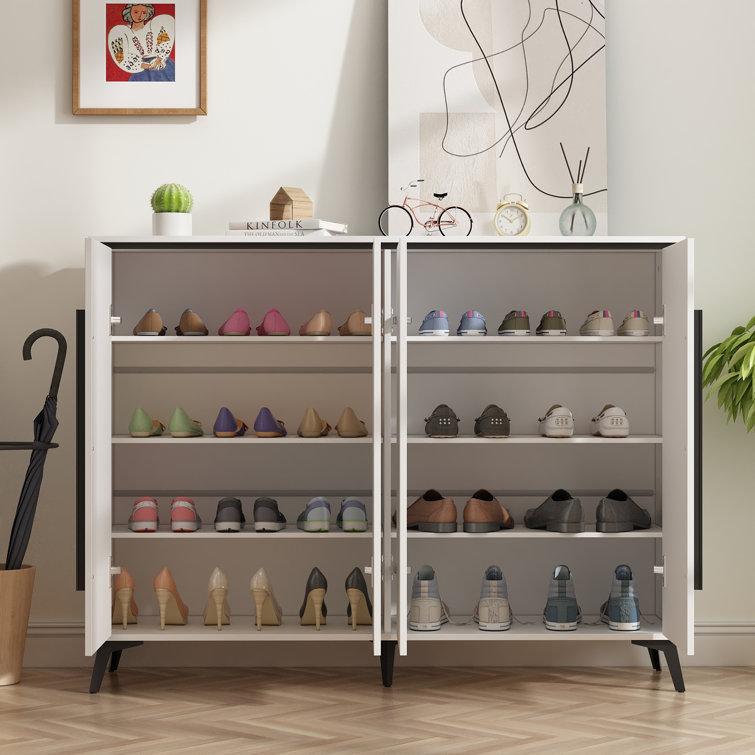 Corrigan Studio® Freestanding 22 Pair Shoe Storage Cabinet & Reviews