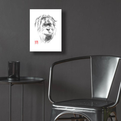 «Orangutan 02» par Pechane, art mural en verre acrylique