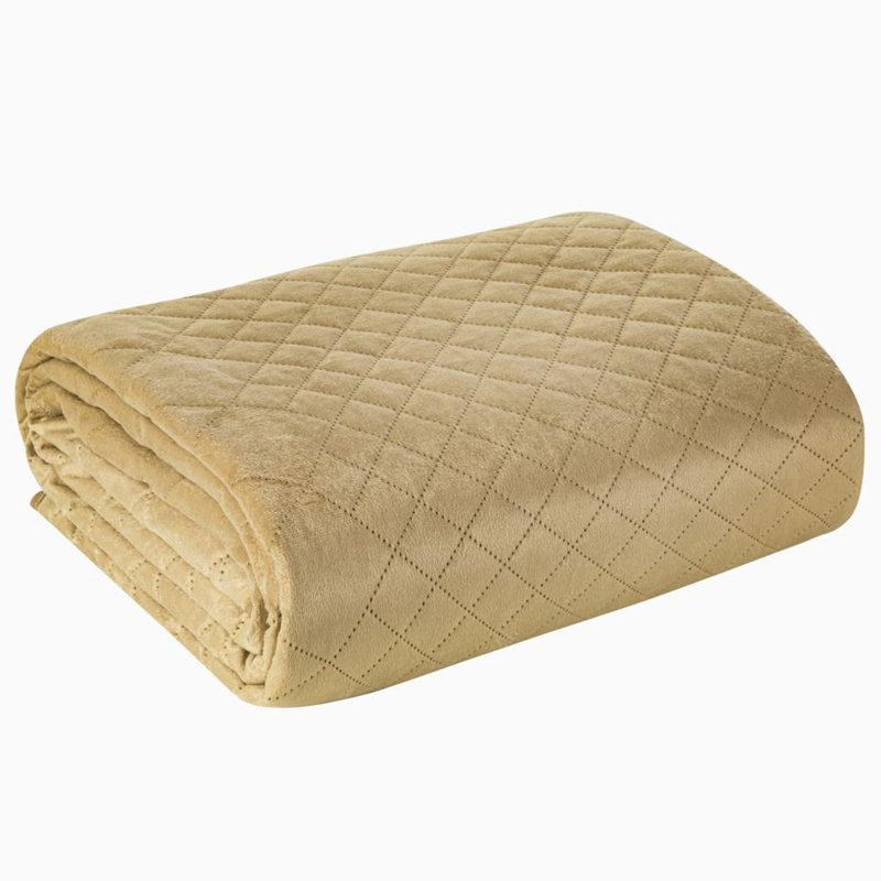 Rademacher Solid Colour Bedspread, Beige, W200 x L220cm