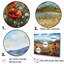 «Red Poppies Field In Mountain II» - ensemble d'art mural coquelicots-107737420-107737428