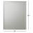 CLC Recessed or Surface Mount Frameless Aluminum Medicine Cabinet Adjustable Shelves-70325201