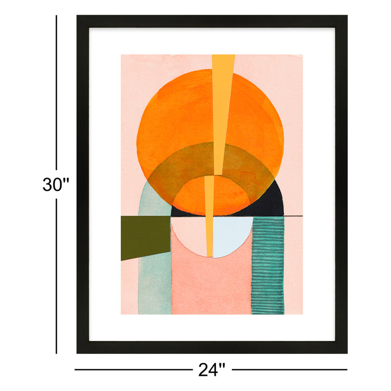 Composition Nr. 5 Painting by Allison Rietta, Black, 30" H x 24" W x 1.25" D