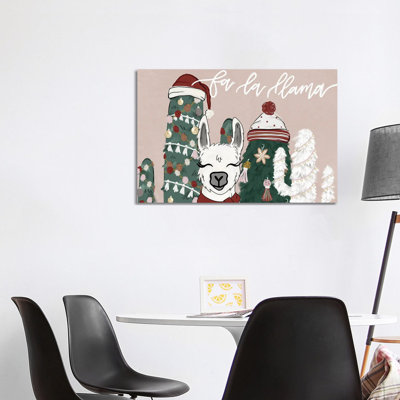 Fa La Lllama by Katie Bryant - Wrapped Canvas Painting