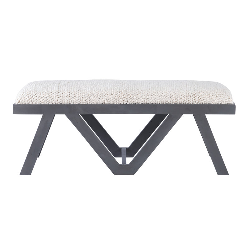Banc rembourré Felicity Loachapoka, Gris