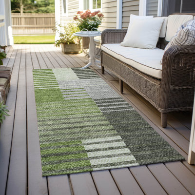 Tapis intérieur / extérieur Karsyn avec envers antidérapant