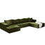Canapé de salon en forme de L - 132 po, chenille, 6 coussins, rembourrage en mousse, sans assemblage, lit modulaire de 132 po pour le revêtement de chambre en chenille, assemblage-920905399