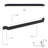 Casto Iron Straight Wall Mounted Pot Rack-559015507