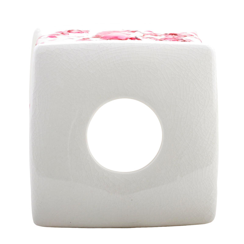 Bathroom Accessory Set, Pink/White