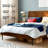  Solid Wood Bed Frame with Headboard, Platform Bed 800lbs Capacity, Compatible with All Mattress Types, Scandinavian Signature, No Box Spring Needed-1706562545-1706562547