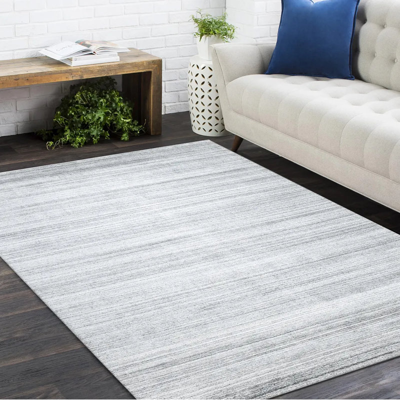 Tapis en viscose / lin / coton tissé à la main Ariq Ariq, Rectangle 9 pi x 12 pi