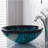 Ladon Glass Circular Vessel Bathroom Sink