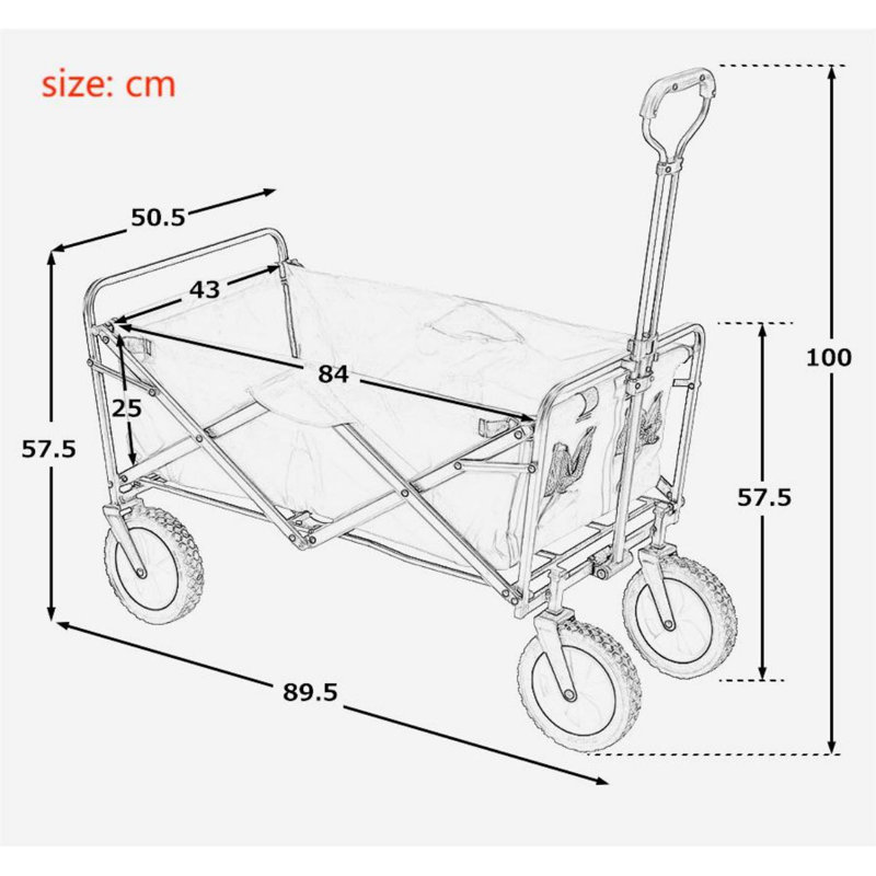 Ardehs Foldable Cart