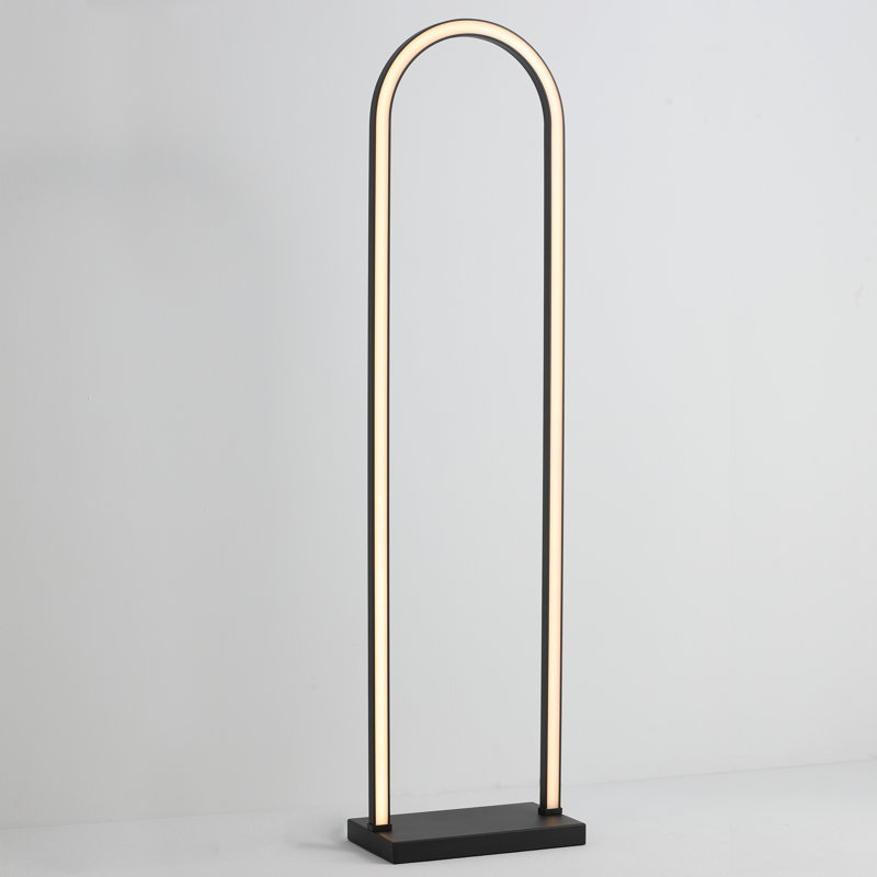 53.9'' Matte LED Task Floor Lamp Set
