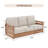 3-Person Outdoor Patio Sofa With Cushions