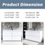 Meuble-lavabo double autoportant 60 po avec plateau en résine intégré 60 po-780253035