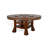 Antonello Mahogany Round Solid Wood Base Dining Table-1855323519